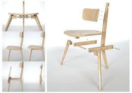 A Three Legged Chair That Neatly Folds Flat Design Milk Restoration Hardware Dining Chairs Furniture Furniture Design