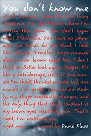 You Don T Know Me By David Klass