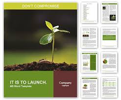 1 adding a stock watermark. Green Plant On A Dark Background Word Template Design Id 0000010554 Smiletemplates Com