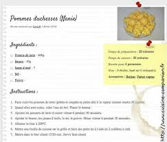 Pommes Duchesses Recette Companion Recette Recette Companion Moulinex