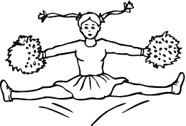 Cheerleaders Fly Movement Coloring Pages For Kids Lv Printable Cheerleaders Coloring Pages For Kids Sports Coloring Pages Coloring Pages Cheerleading