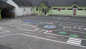 Marquages Au Sol Circuits Code De La Route Amenagement Cour Jeux De Cour Cour De Recre
