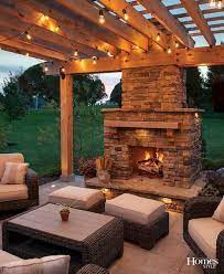 Gorgeous Simple Lighting Ideas For Beautify Your Backyard Https Hajarfresh Com Simple Lighting Ideas Backyard Fireplace Backyard Patio Patio Design