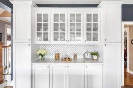 Interior white kitchen buffet with double glass door hutch beautiful and elegant white wooden buffet cabinet with glass doors and several drawers. Custom Kitchen Cabinet Doors Kitchen Magic
