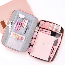 Amazon Com Easthill Big Capacity Pencil Pen Case Pouch Box Organizer Large Storage For Bullet Journal Pink Pencil Case Pouch Pen Case Cool School Supplies