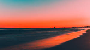 A new standard is coming to the world of pixel resolutions: Sunset Beach Sea Horizon Scenery 8k Wallpaper 165