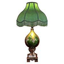 Unknown in the style of: Vintage Murano Glass Table Lamp With Gold Overlay And Bronze And Marble Mounts For Sale At 1stdibs