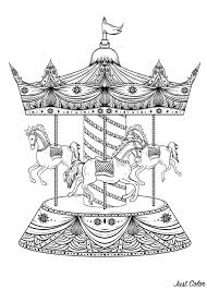They will provide hours of coloring fun for kids. Horse To Print Carousel With Horses Horses Kids Coloring Pages