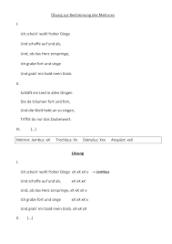 A genuine turnip grown in god's own dirt. Metrum Versmass Bestimmen Gedichtanalyse Praktisches Ubungsblatt Unterrichtsmaterial Im Fach Deutsch Gedicht Analyse Ubungsblatt Lernen Tipps Schule