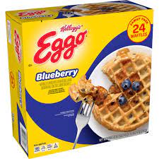 The % daily value (dv) tells you how much a nutrient in a serving of food . Eggo Breakfast Blueberry Frozen Waffles 24 Ct 29 6 Oz Baker S