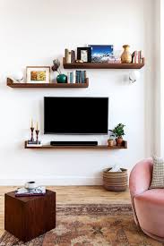 80 Diy Floating Shelves For Living Room Decorating Ideas With Images Living Room Diy Living Room Tv Wall Apartment Living Room