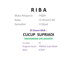 Berikut materi pelajaran ushul fikih kelas 11 (sebelas) ma peminatan keagamaan bahasa arab semester 1 dan semester 2 lengkap. Di Susun Oleh Cucup Supriadi Mahasiswa Uin Jakarta Mata Pelajaran Fiqih Kelas Vi Enam Mi Semester Ii Dua R I B A Jurusan Ki Program Studi Ppt Download