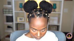 Easy Protective Natural Hairstyle For Fast Hair Growth And Length Retention African American Hairstyle Videos Aahv Natural Hair Styles Protective Hairstyles For Natural Hair Natural Afro Hairstyles