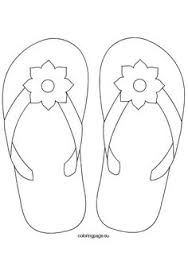 Children's coloring pages online allow your child to color on the computer screen. 10 Best Color Flip Flops Images Coloring Pages Summer Crafts Color