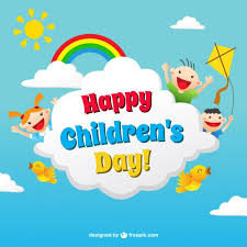 Funny Childrens Day Card In Colorful Style Vector Free