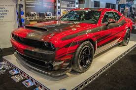 Black And Red Challenger Rt Dodge Challenger Demon Made Out Of Exposed Carbon Fiber W Red Accents Photo Taken By Dodge On Twitter Cars Mopar Dodge Srt