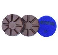 3 inch Copper Bond Polishing Puck for Concrete Terrazzo Floor, Set of 3  Grit 30, 3" Copper Resin Hybrid Bond Polishing Pad for Concrete Floor  Grinding ...