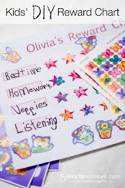 diy kids rewards chart parenting reward chart kids diy