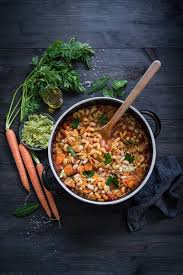 Minestrone Mit Wirsing Karotten Und Weissen Bohnen Trickytine Italienische Rezepte Minestrone Rezepte