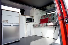 Volkswagen Transporter T6 Lwb With Microwave And 80 Litre Fridge With Removable Freezer By Achtung Camper In Geelon Kastenwagen In Wohnmobil Umbau Vw T6 Camper