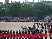 It was the first time in 24 years that the scots guards have been able to present their colours. Queen S Official Birthday Wikipedia