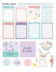 I am starting to get a little excited about easter! Free Printable Easter Stickers For Planners Gift Wrapping And Craft