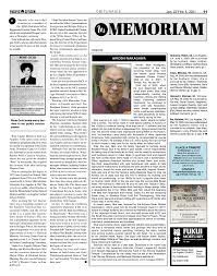 Partly cloudy early with increasing clouds overnight. 2021 Obituaries Pacific Citizen