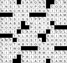 Click print at the top of the puzzle board to play the crossword with pen and paper. 0620 17 New York Times Crossword Answers 20 Jun 17 Tuesday Nyxcrossword Com