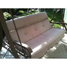 Ornate plant motif on side of frame. Replacement Cushion Arched Frame Swing 487800 Garden Winds Outdoor Swing Cushions Replacement Cushions Patio Swing Cushion