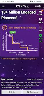 Users are able to generate pi through the process of mining. Mbi Fd Qp O 9m