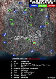 Map Of All Bunkers In Warzone Modernwarzone Twitterren Here S An Easter Egg Map From Our Discord Community Members This Covers 1 All Bunkers Numbered And Their Locations 2 All Phones Numbered 3 Phones Separated Into Activation Start Or