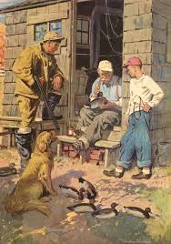 Outdoor Life Charles Lasalle Hunting Painting Fly Fishing Art Hunting Art