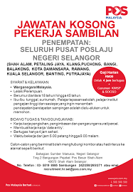 Jawatan kosong pejabat setiausaha kerajaan negeri perlis 2020. Part Time Di Poslaju Selangor Gaji Rm30 3 Jam Bekerja Sehari Jobcari Com Jawatan Kosong Terkini