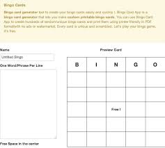 With bingo card generator you can make printable bingo cards from any word list. Bingo Card Generator Make And Print Your Prin Bingo Card Generator Bingo Cards Printable Bingo Printable