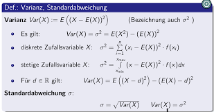 Berechnet die standardabweichung der angegebenen zahlen. Wie Wird Die Varianz Und Die Standardabweichung Allgemei Analysis Und Stochastik Repetico