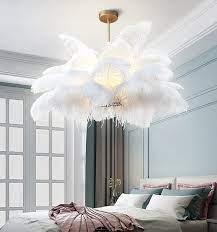 Free Shipping Beautiful White Ostrich Feathers 50 Pcs 6 32 Etsy Feather Chandelier Decor Girl Bedroom Decor