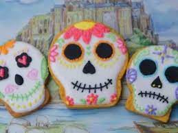 Mexican Sugar Skull Cookie Tutorial Skull Cookies Cookie Tutorials Mexican Sugar Skull