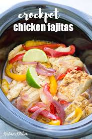 The Best Easy Healthy Crockpot Chicken Fajitas Recipe This Simple Fajita Recipe Has Tender Juicy Fajita Recipe Chicken Fajitas Crockpot Chicken Fajita Recipe
