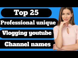 Coming up with a youtube channel name can be quite difficult. Video Creative Youtube Channel Names