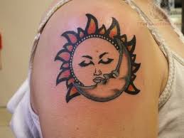 Most popular sun and moon tattoo ideas. Sun And Moon Tattoo Design For Women