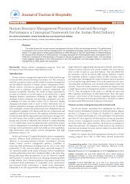 The food act 1983 and the food regulations 1985 of malaysia govern the various aspects of food an import license may be necessary and issued by the compliance unit. Https Www Longdom Org Open Access Human Resource Management Practices On Food And Beverage Performance A Conceptual Framework For The Jordan Hotel Industry 2167 0269 1000111 Pdf