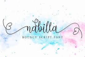 It has many alternates characters to enrich the options in creating design. Nabilla 516911 Calligraphy Font Bundles In 2020 Lettering Fonts Wedding Invitations Logo Signature Fonts