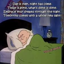 Day Is Over Night Has Come Today Is Gone What S Done Is Done Embarace Your Dreams Throught The Night Tomorrow Snoopy Quotes Words Inspirational Quotes