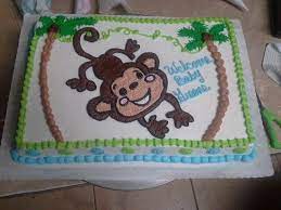 Monkey Baby Shower Cake Monkey Baby Shower Baby Shower Cakes For Boys Baby Shower Cakes