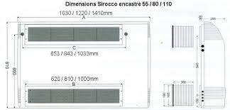 Deshumidificateur Zodiac Sirocco 55 Encastrable