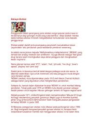 Pil yaba atau pili kuda menjadi pilihan nelayan dan buruh kerana dikatakan mampu bekalkan. Bahaya Ekstasi Docx