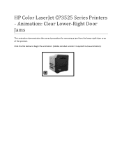 Connectivity usb network parallel 1: Hp Cp3525dn Color Laserjet Laser Printer Manual