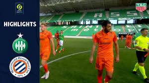 France ligue 1 2020/2021 round: As Saint Etienne Montpellier Herault Sc 0 1 Highlights Asse Mhsc 2020 2021 Youtube