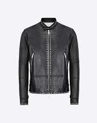 Valentino Rockstud Untitled Leather Jacket Jackets And Coats For Men Valentino Online Boutique Ropa