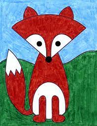 I teach you how to draw. How To Draw A Simple Fox Art Projects For Kids